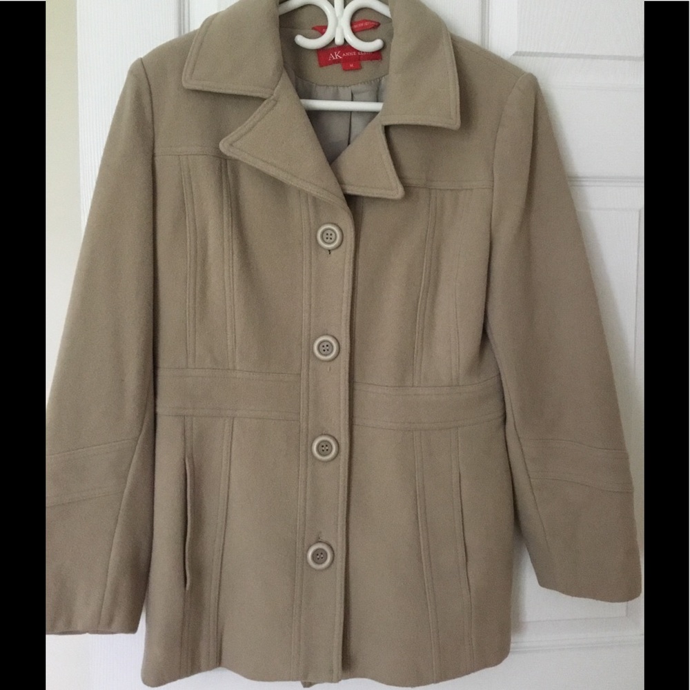 Anne Klein camel colored coat.